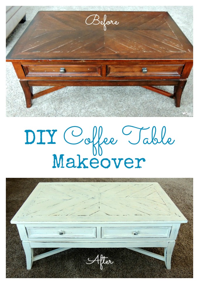 DIY Coffee Table Makeover Before &amp; After