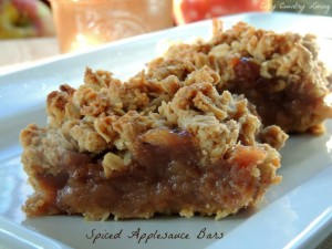 Spiced Applesauce Bars