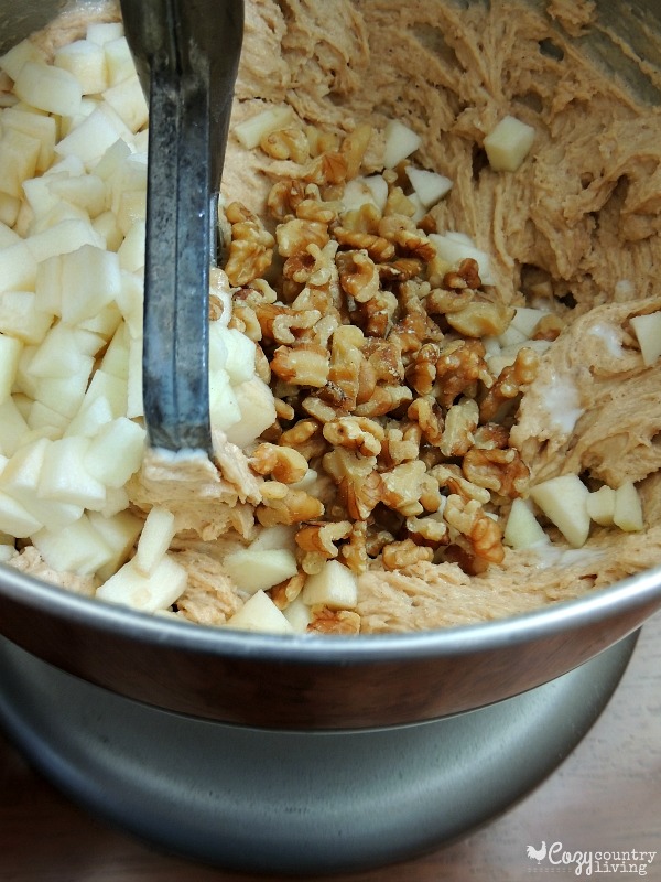 Apple Walnut Loaf Batter